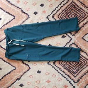 Caribbean Blue Figs Yola Scrub Pants